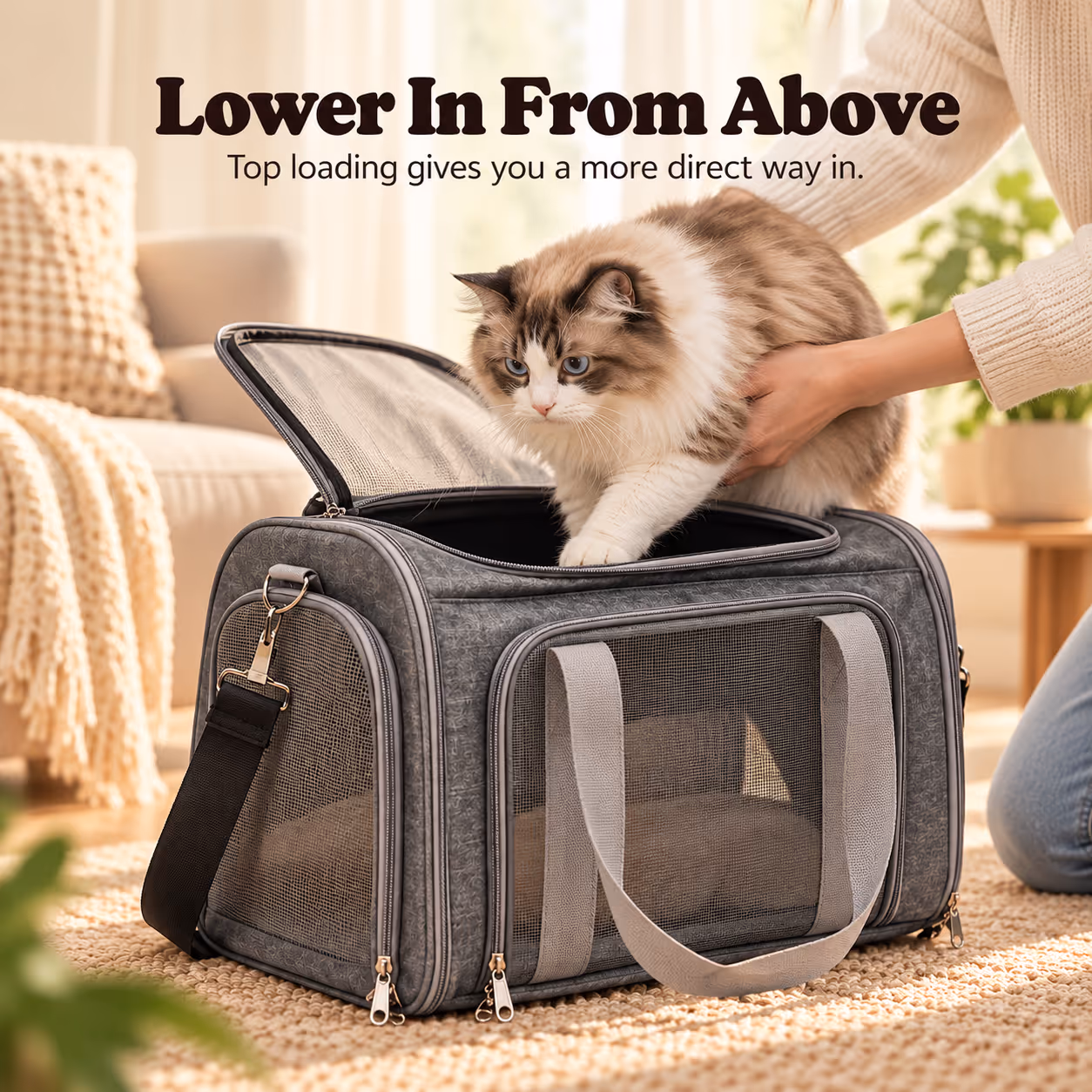 Foldable High-capacity Pet Carrier For Taking Your Cat Out — Section 3
