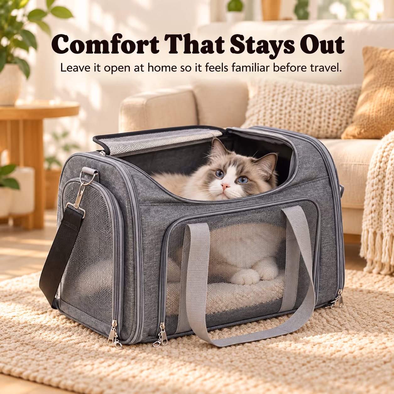 Foldable High-capacity Pet Carrier For Taking Your Cat Out — Section 5B