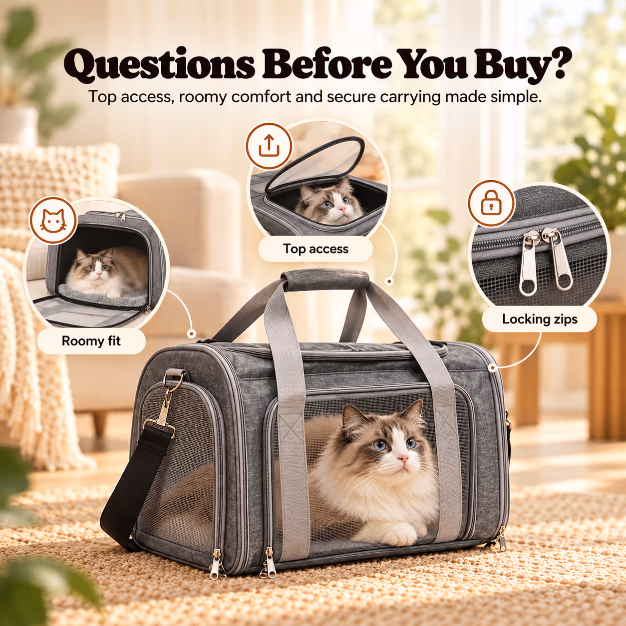 Foldable High-capacity Pet Carrier For Taking Your Cat Out — Section 8