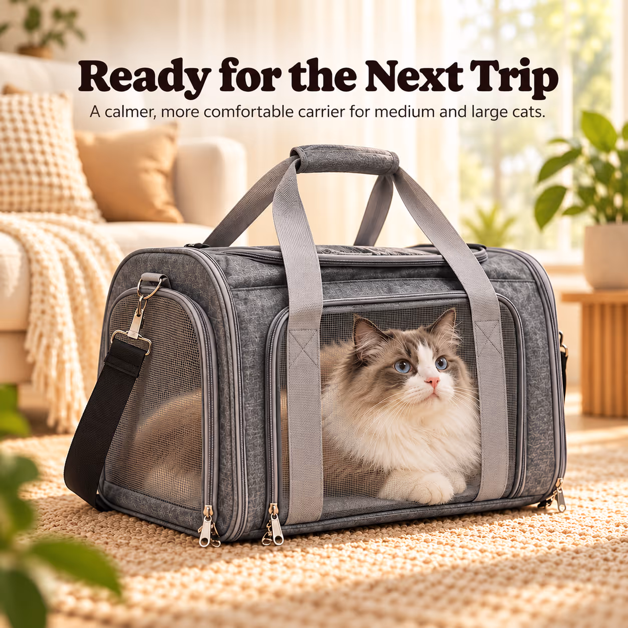 Foldable High-capacity Pet Carrier For Taking Your Cat Out — Section 9